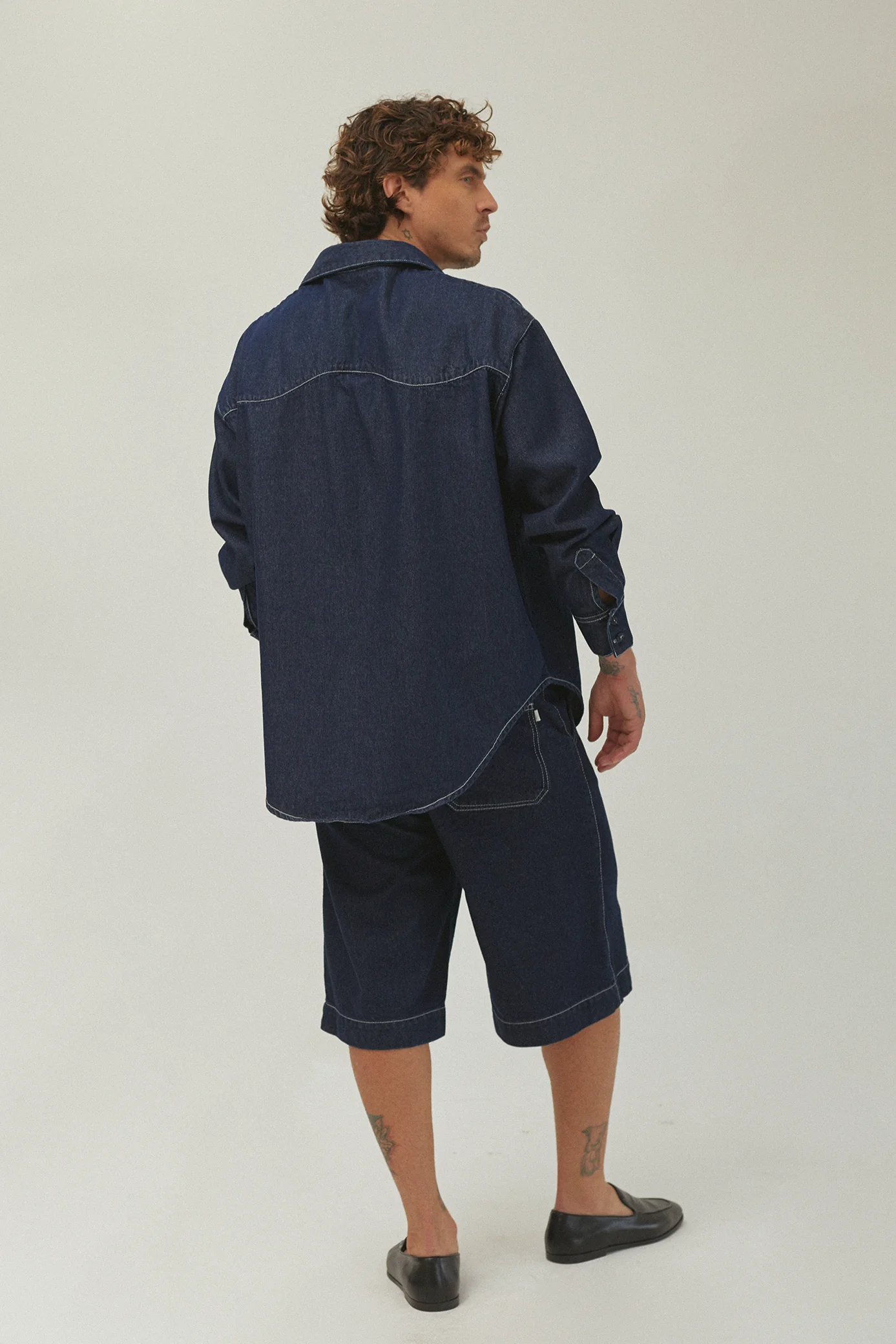 Dark Blue Bermuda Shorts - Image 2