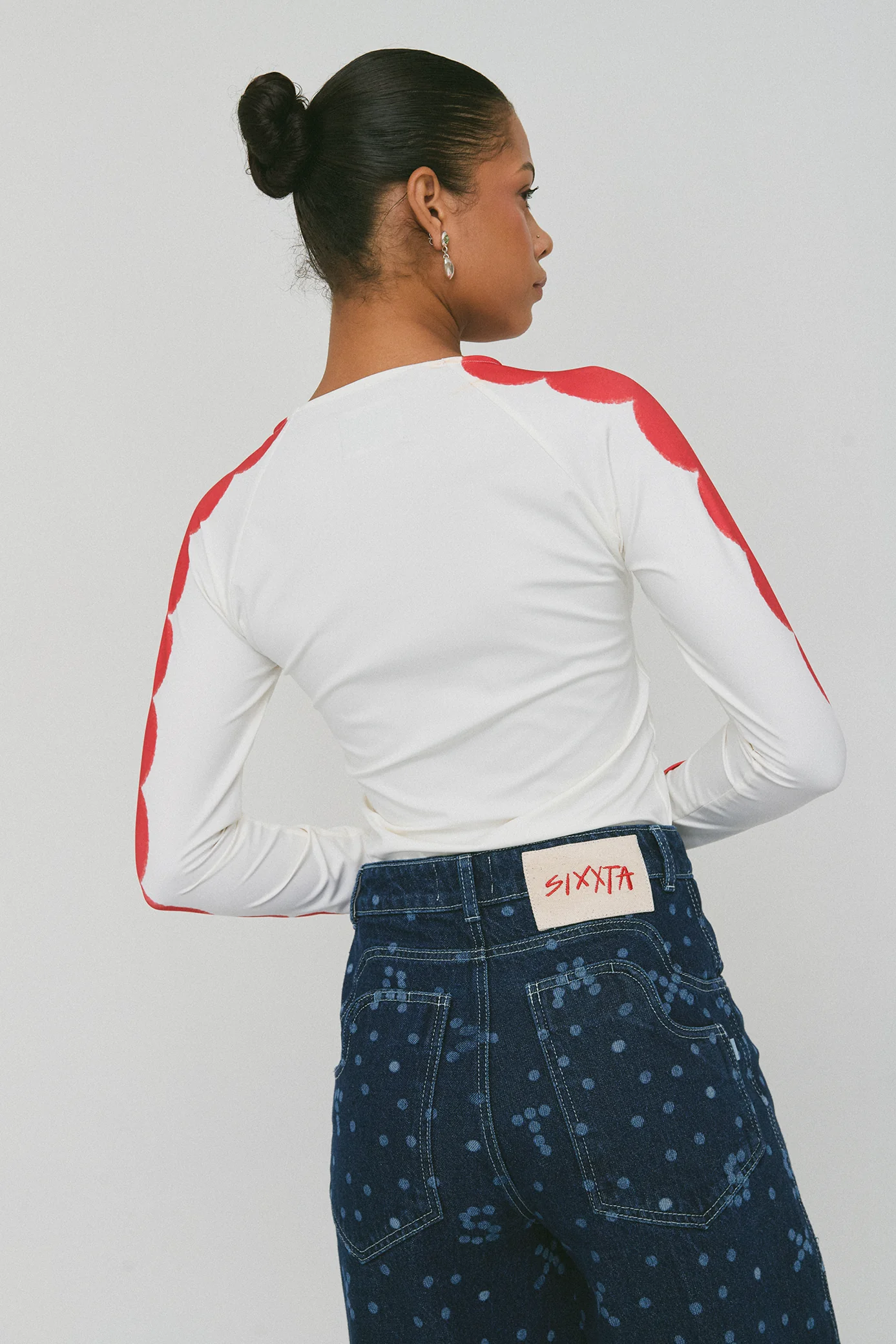 Polka Dot Chili Flo Sweatshirt - Image 4