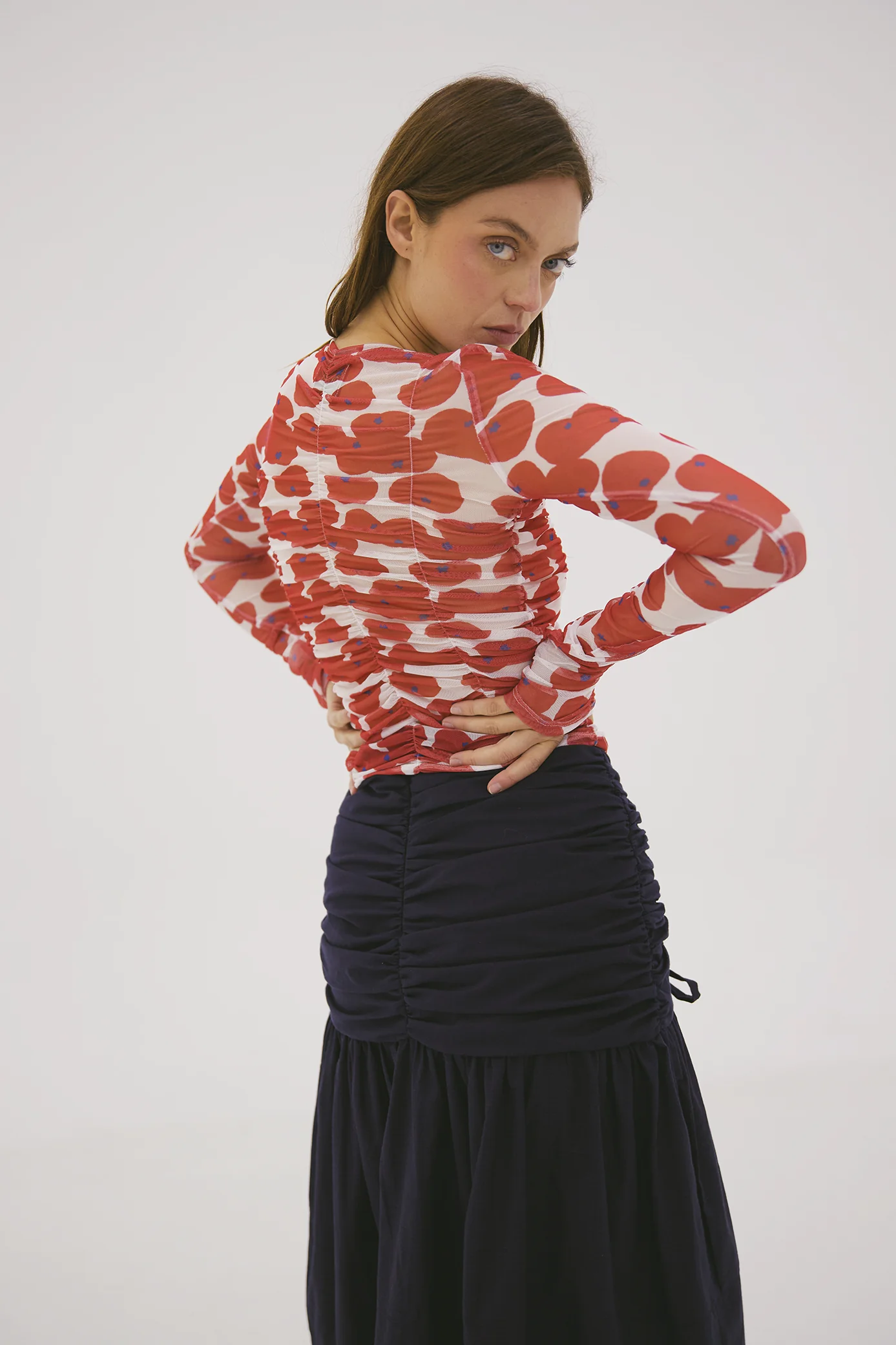 Cherry Tomato Mesh Sweater 