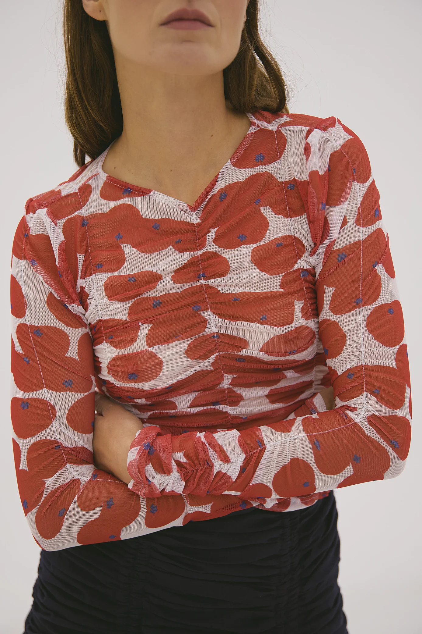 Cherry Tomato Mesh Sweater  - Image 3