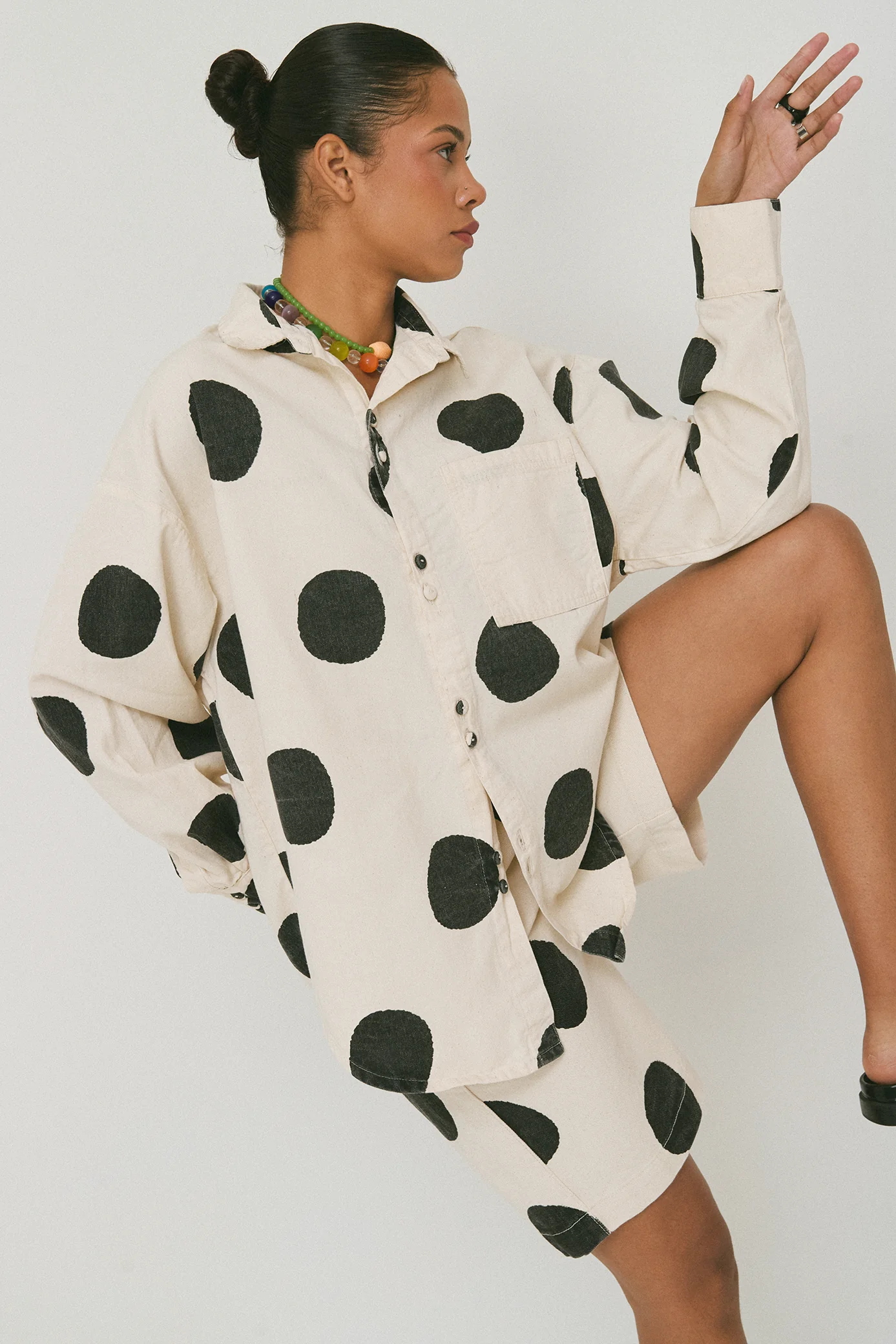 Polka Dot Super Over Shirt - Image 4