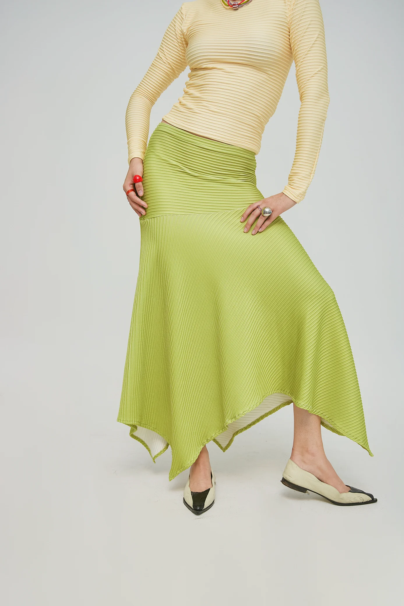 Contrast Moss Skirt - Image 3