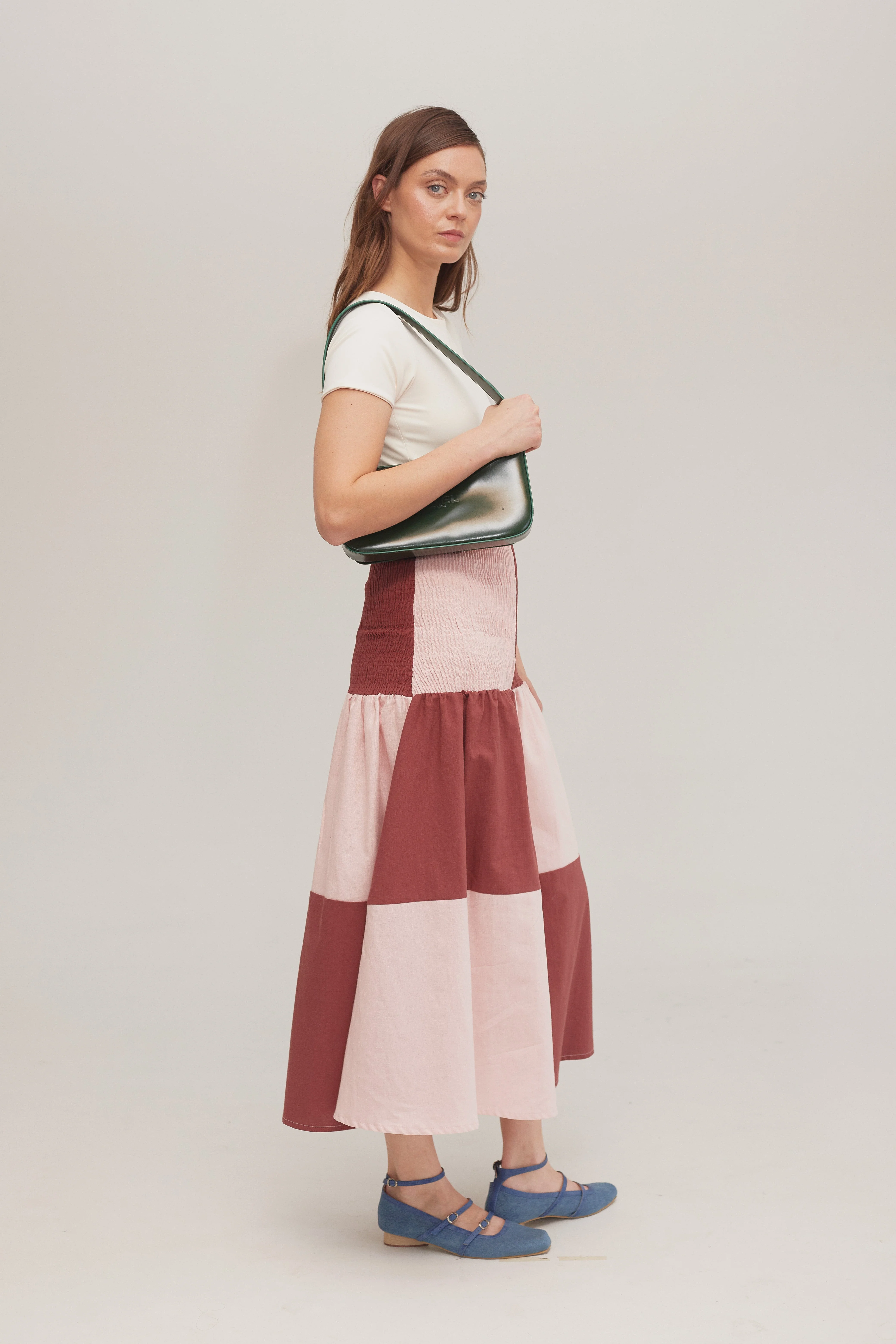 Blush Shirred Skirt  - Image 4