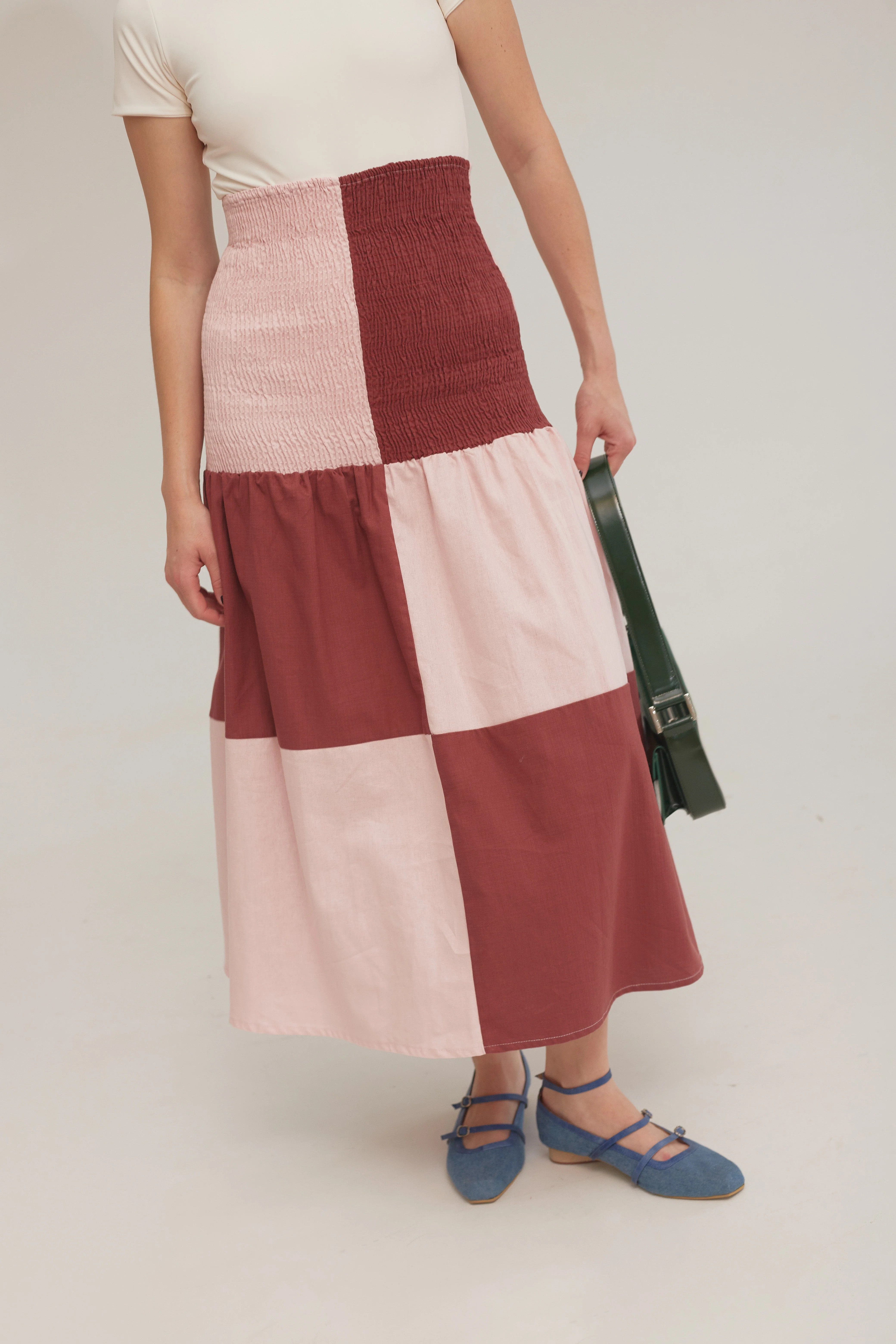 Blush Shirred Skirt  - Image 6