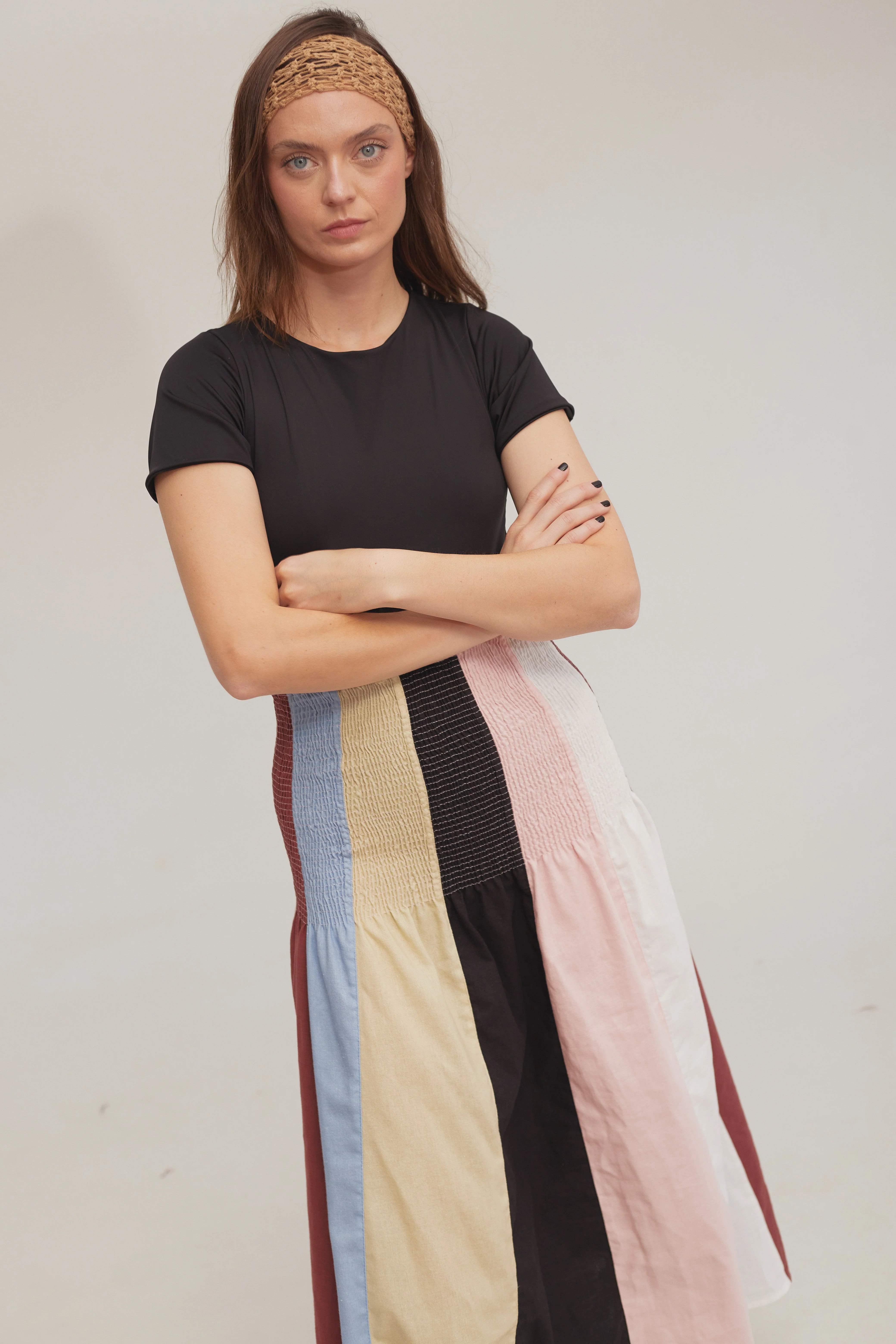 Collage Shirred Skirt  - Image 4