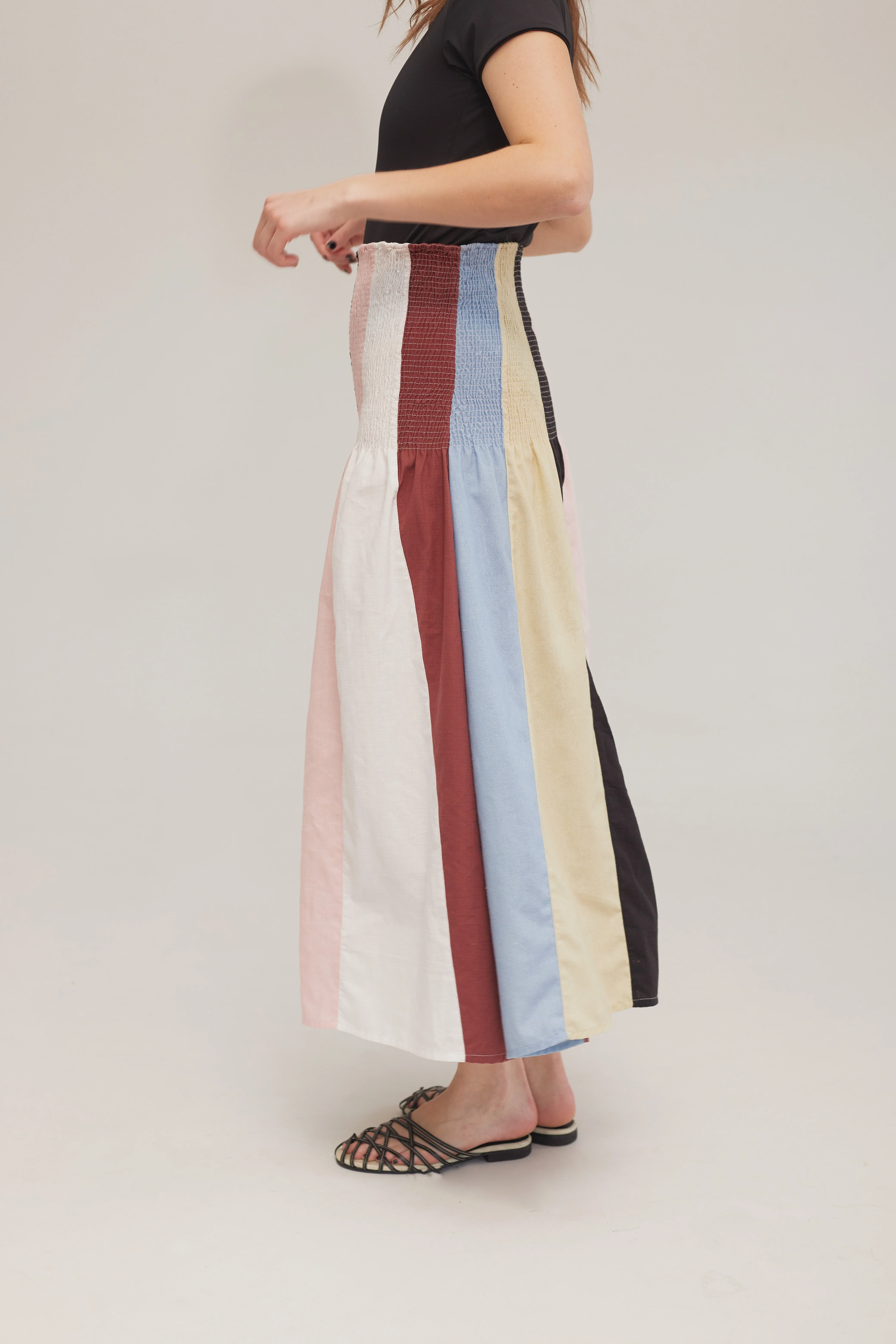 Collage Shirred Skirt  - Image 5
