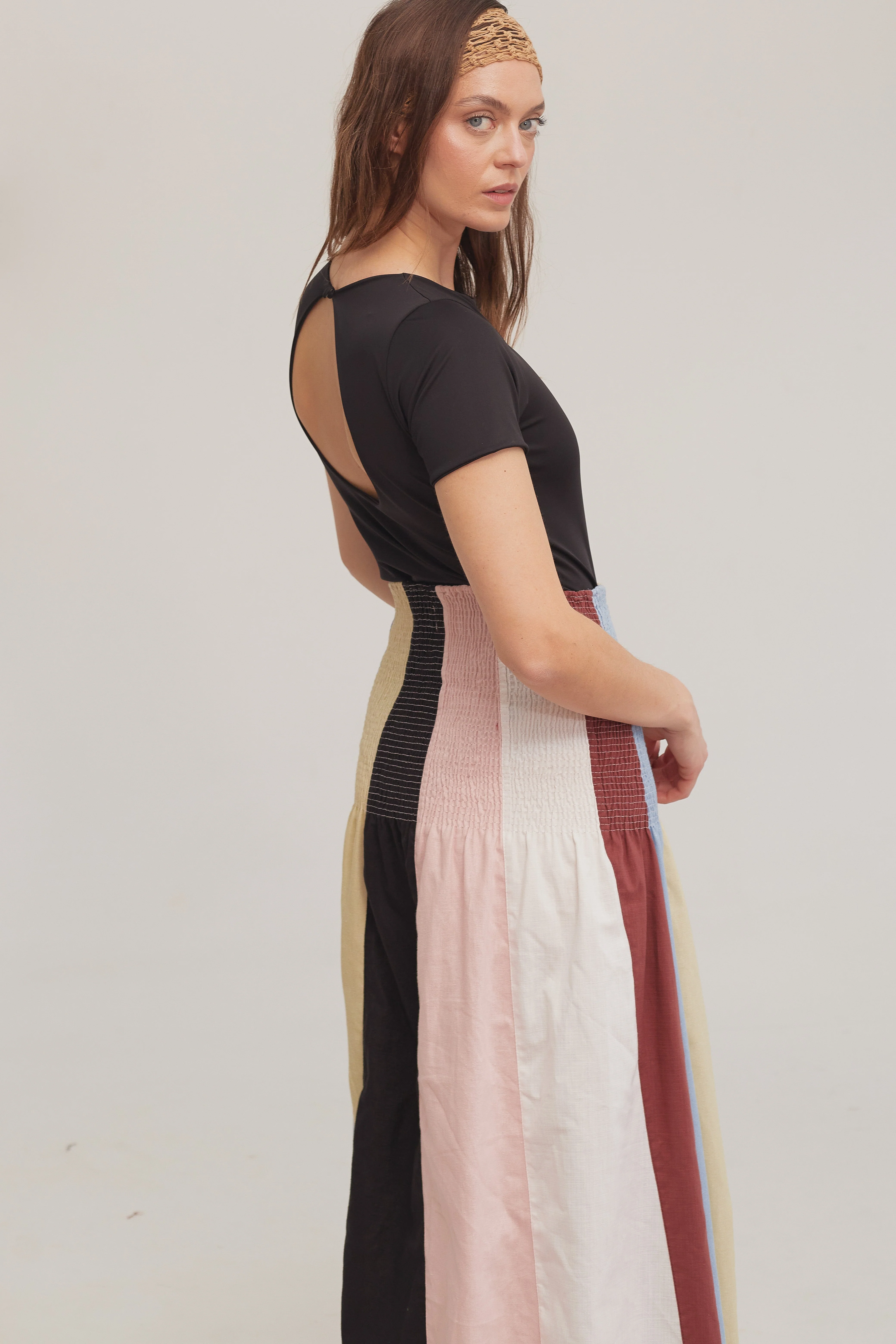 Collage Shirred Skirt  - Image 6