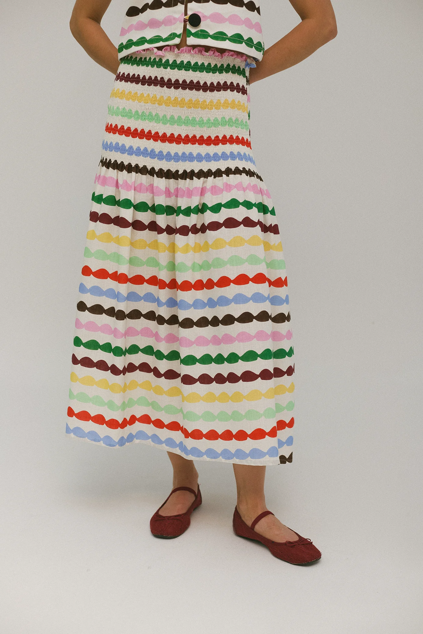 Rainbow Shirred Skirt - Image 2
