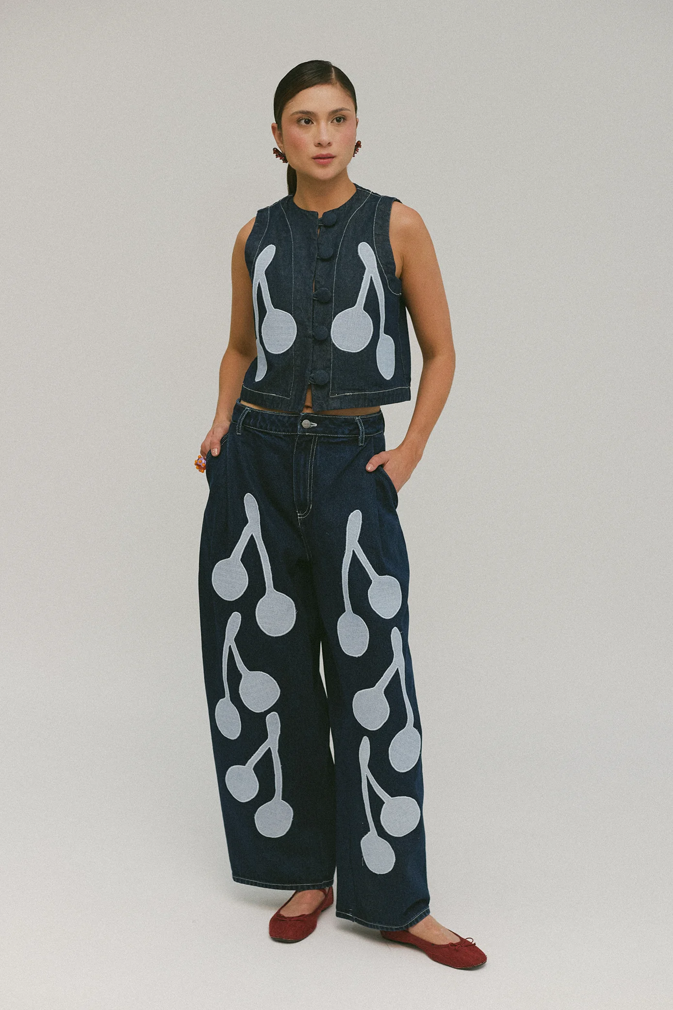 Cherries Balloon Jean