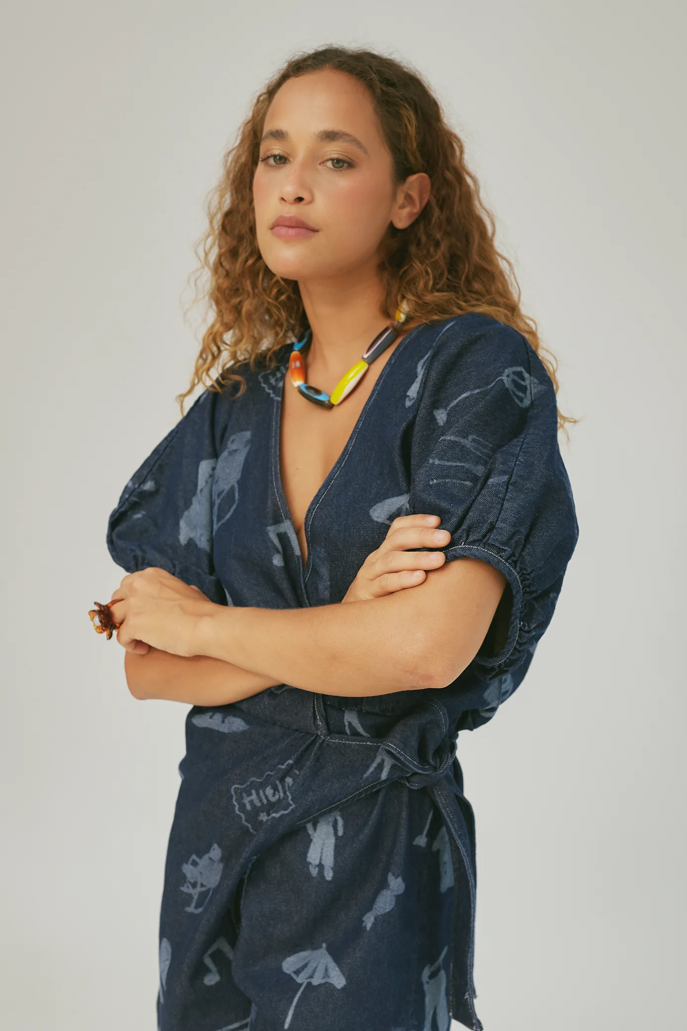 My Neighborhood Denim Wrap Jumpsuit - Image 5