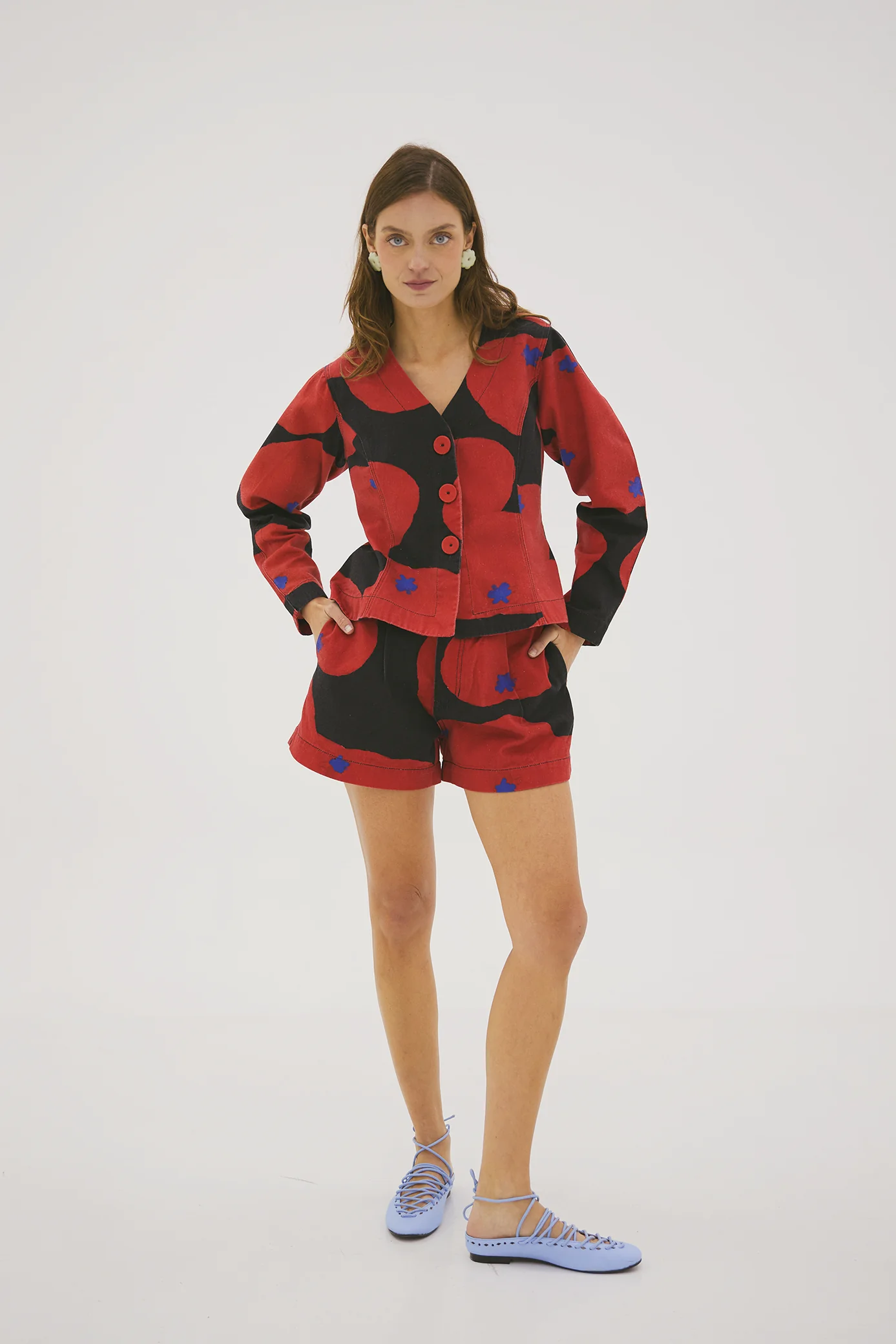 Helen Night Tomatoes Shorts 