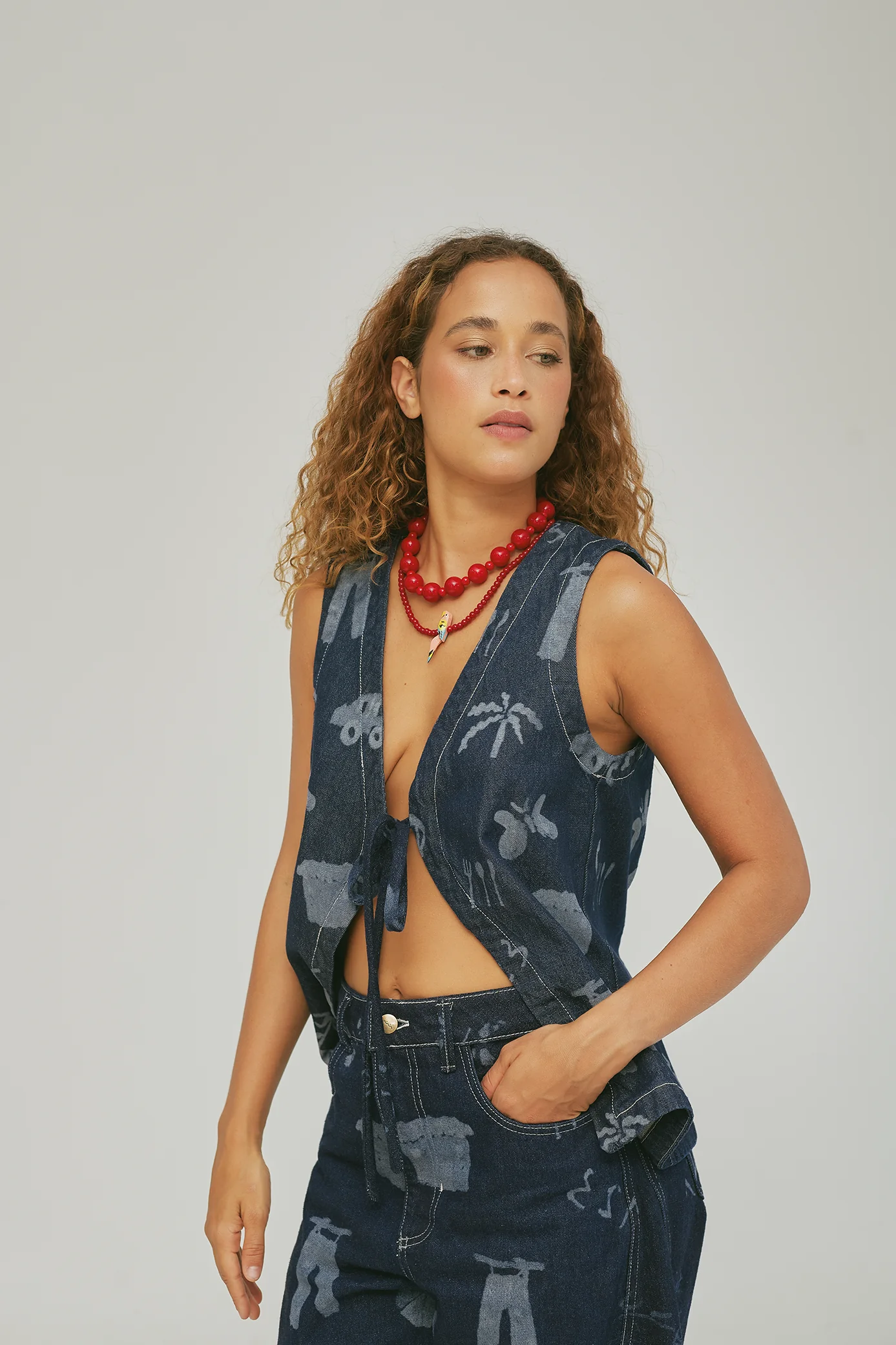 My Neighborhood Denim Top Village - Image 4