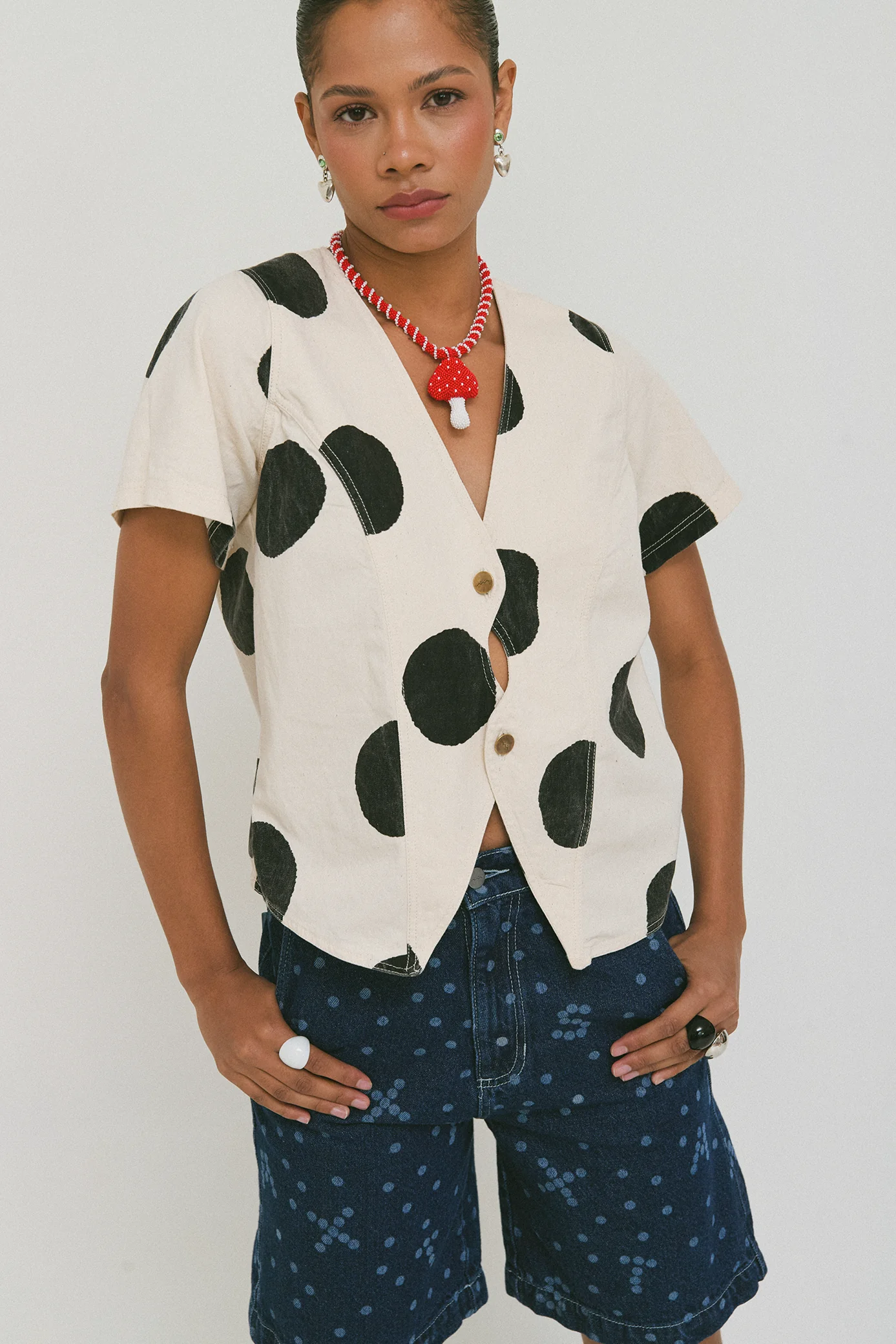 Polka Dot Hellen Top - Image 4