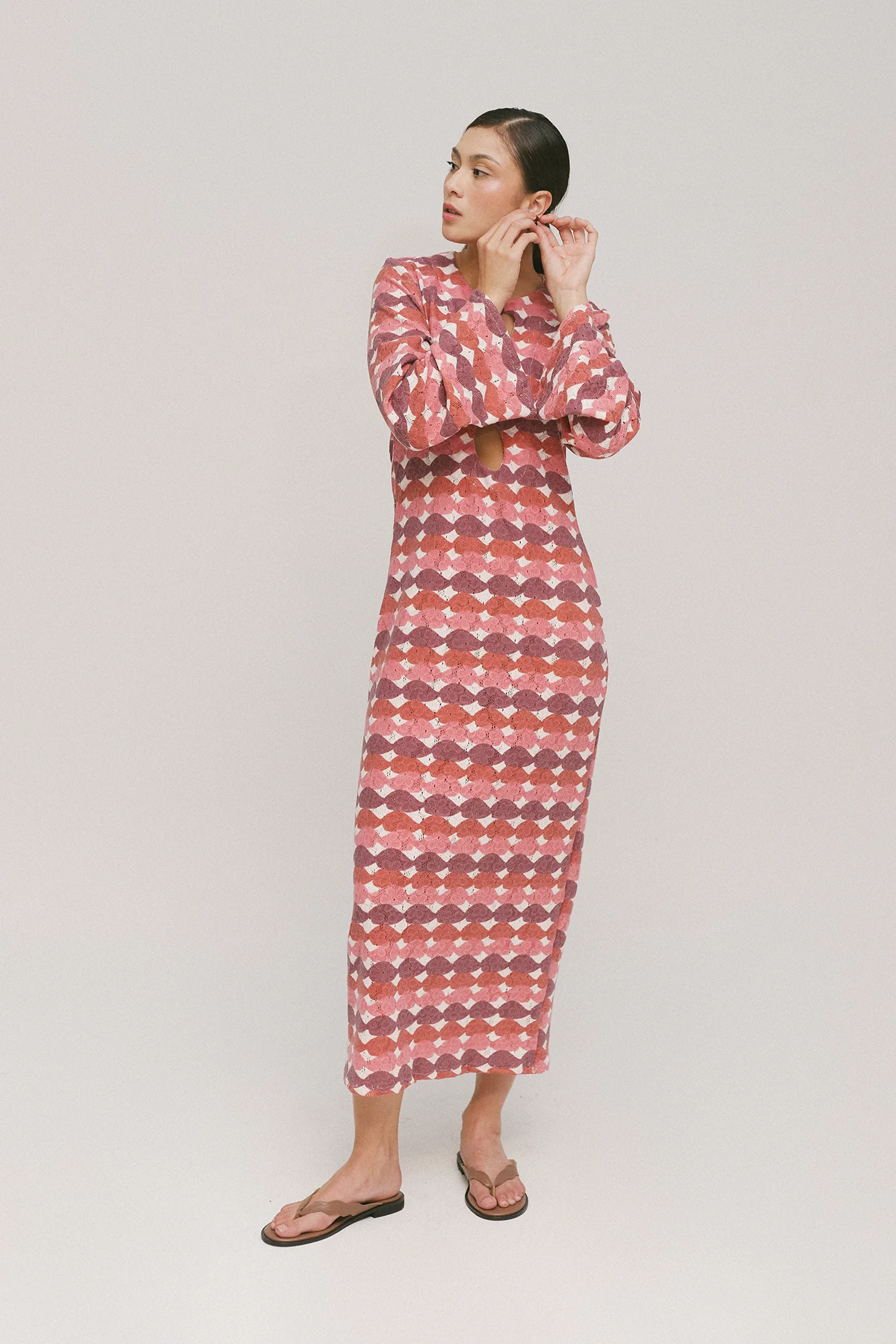 Red Glazed Holiday Dress